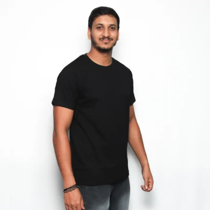 Men Plain TShirt Black